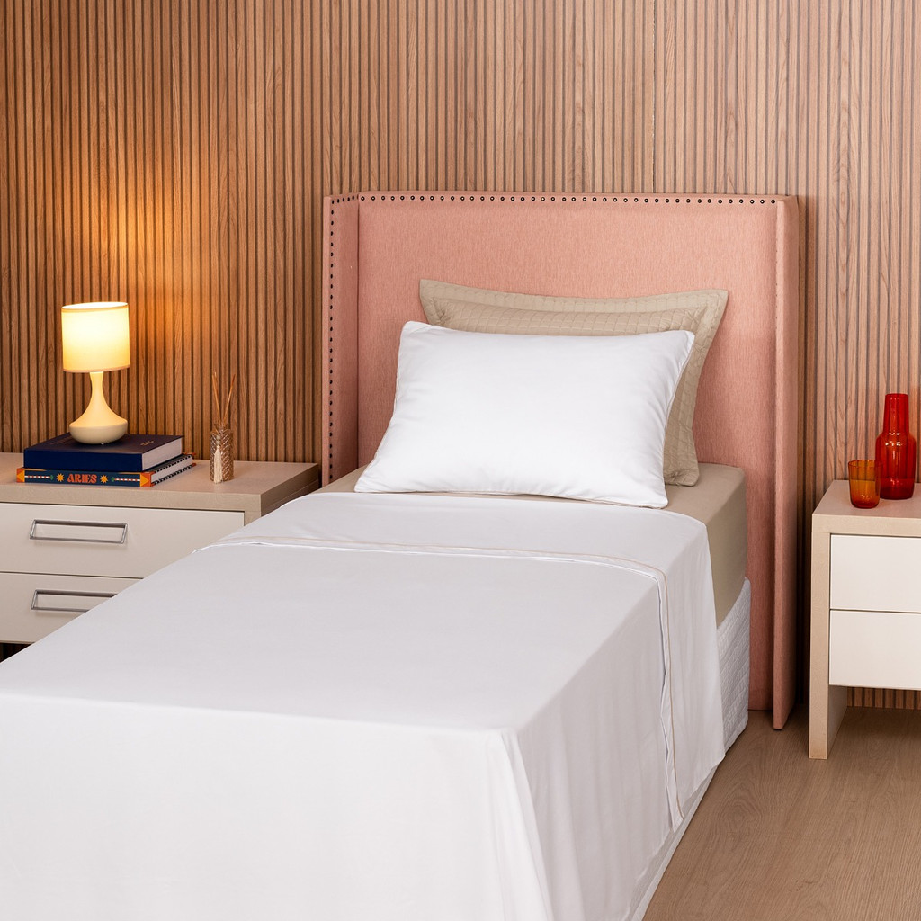 Jogo De Cama Solteiro 3 Pçs Percal 200 Fios Toque Macio Luxo Roupa de Cama Hotel Antialergica