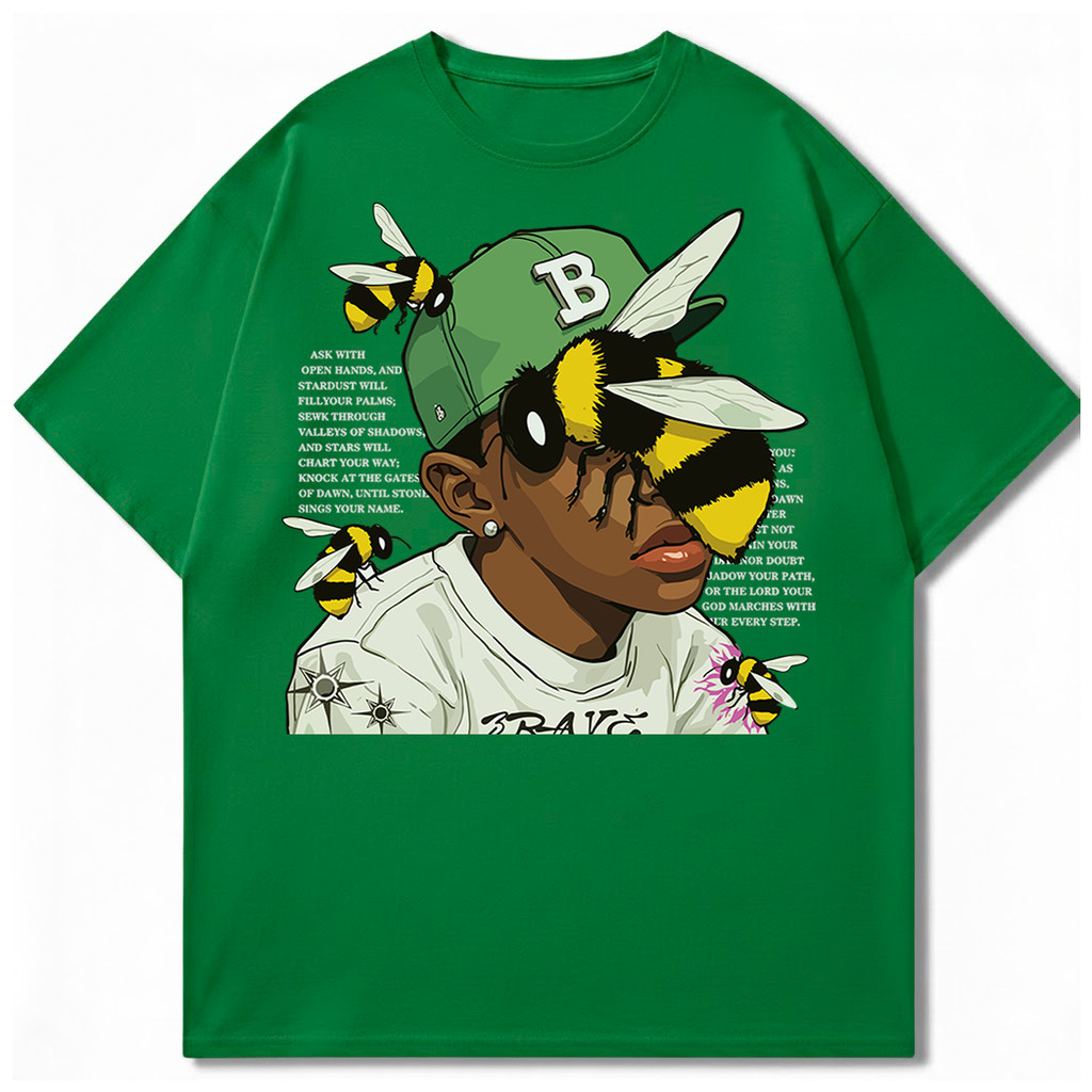 Camiseta Oversized Tyler The Creator Flower Boy Streetwear Harajuku Aesthetic Camisa em Oferta na Shopee