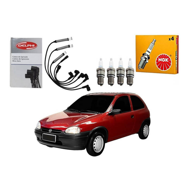 Kit Vela Ngk Cabo. Corsa 1.0 1.4 1.6 Efi 1994 A 1997 em Oferta na Shopee