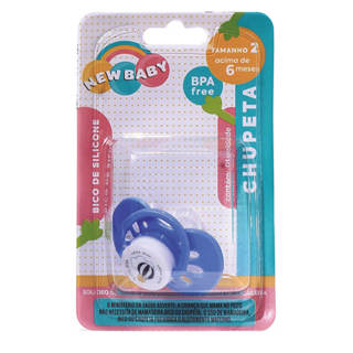 Chupeta New Baby Ventilada Silicone Fase 2 em Oferta na Shopee
