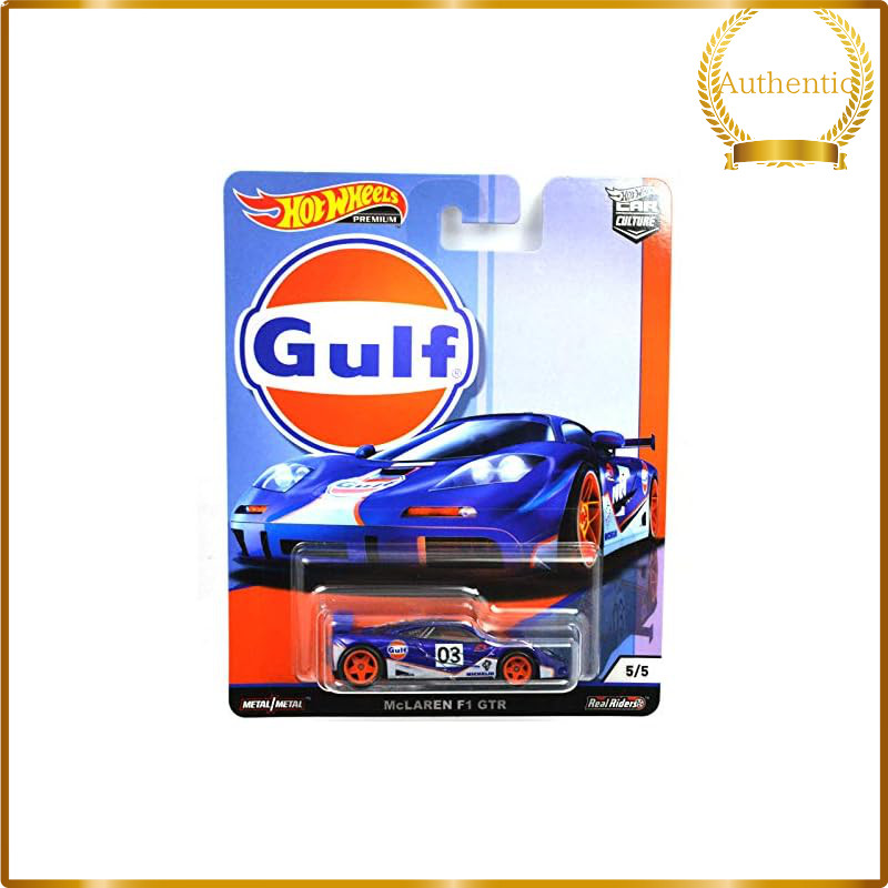 Hot Wheels Premium Car Culture Gulf McLaren F1 GTR 1:64 Die-Cast Mini Car