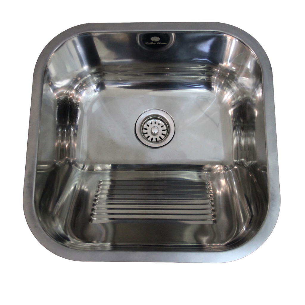 Tanque Lavanderia Polido 44x44 Aço Inoxidável 304 Premium em Oferta na Shopee