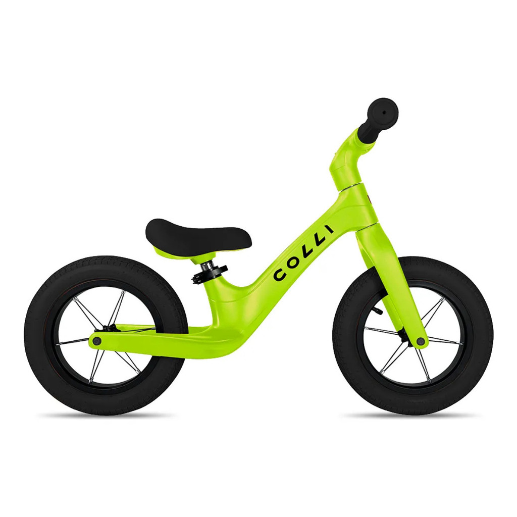 BICICLETA DE EQUILÍBRIO COLLI PITUKINHA BALANCE INFANTIL AMARELO NEON
