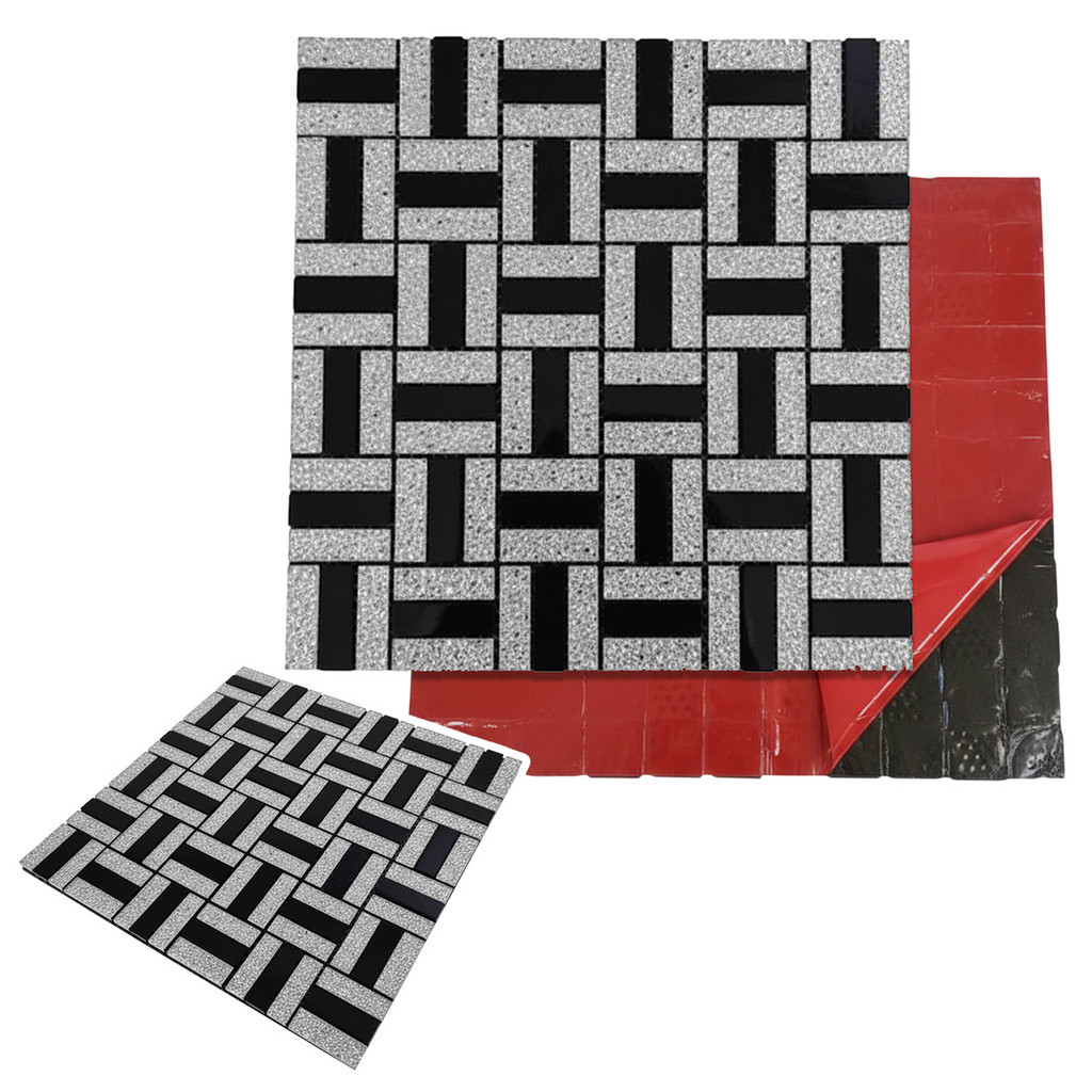 Pastilha De Vidro Adesiva Para Parede Banheiro Cozinha Sala Decorativa Moderna Reforma Requintado Facil Aplicacao