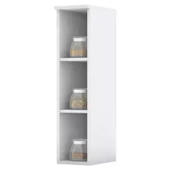 Nicho Aéreo Vertical 2 Prateleiras 20cm 100% Mdf Americana Branco Hp - Henn