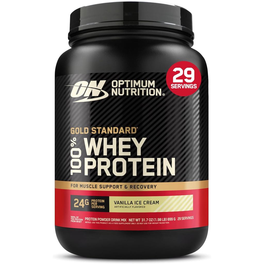 100% Whey Protein Gold Standard (909G) - Sabor Vanilla Ice Cream, Optimum Nutrition