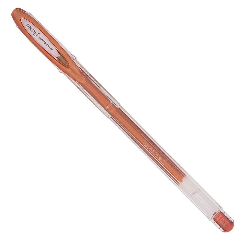 Caneta gel metálica signo 0.7mm UM-120NM Bronze Uni-Ball