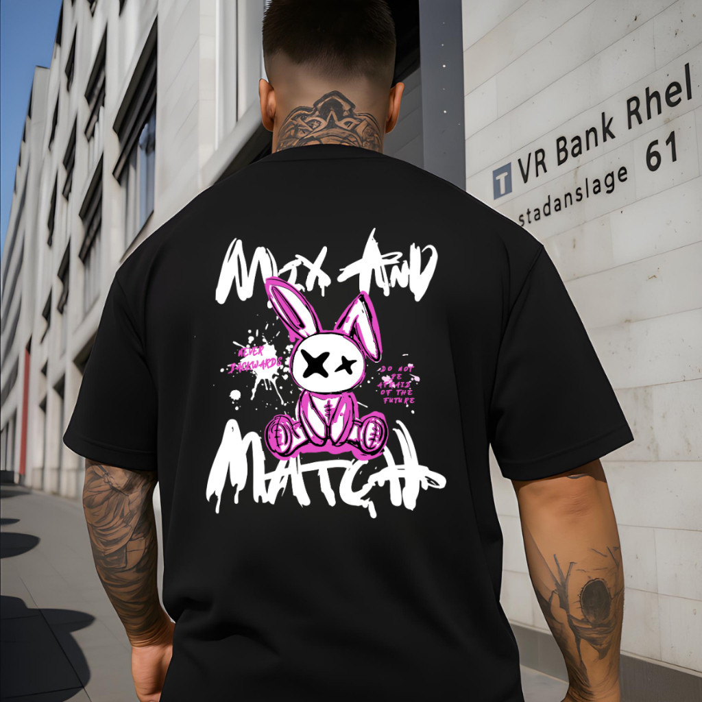 Camiseta Oversized Streetwear Unissex Camiseta Estampada 100% Algodão Camiseta Masculina