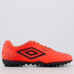 Chuteira Umbro Class Neo Society Juvenil Vermelha e Preta