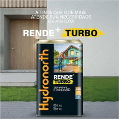 Tinta Acrílica Standart Rende+ Turbo Lata 18 litros Cores Hydronorth