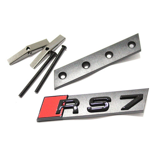 Emblema Da Grade Audi Rs7 S7 A7 Sportback Preto