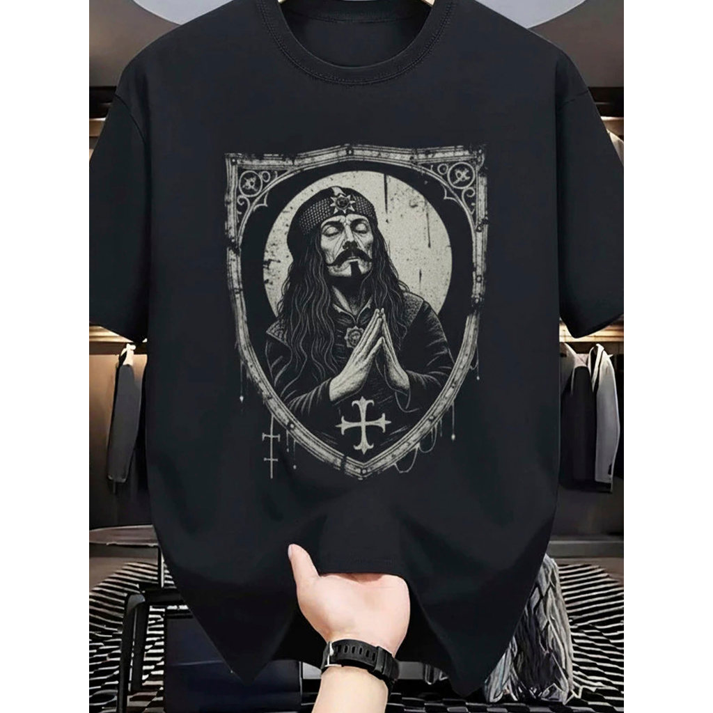 Camiseta Masculina Streetwear Príncipe da Valáquia Estampada Lançamento Camiseta 100% Algodão Camisetão - Excelencia