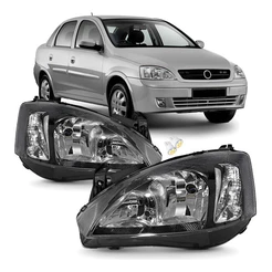 Par Farol Corsa Montana 2003 2004 2005 06 2012 Mascara Negra