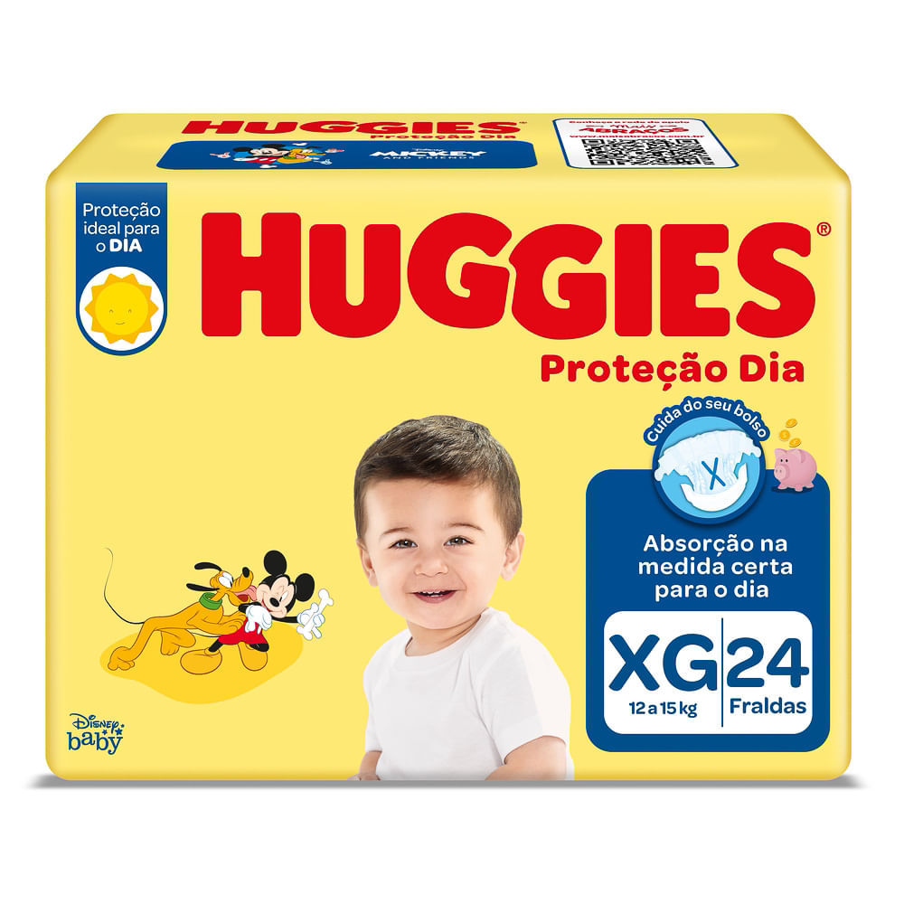 Fralda Infantil Huggies Proteção Dia XG 24 Unidades em Oferta na Shopee