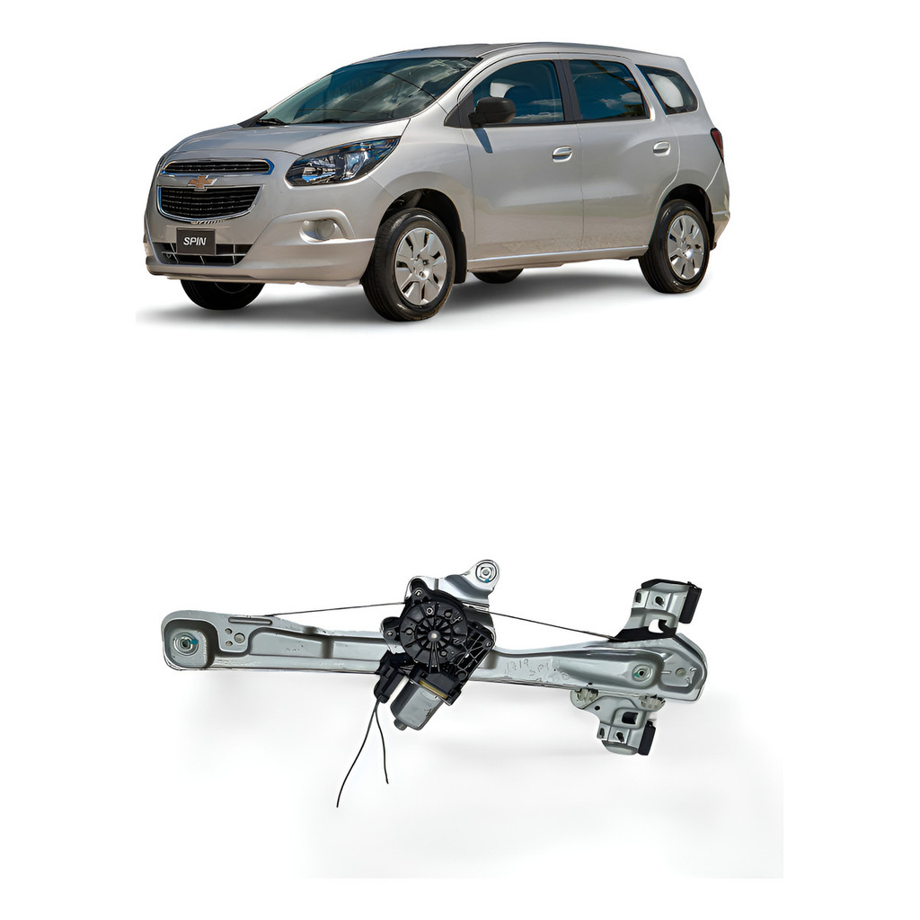 Máquina Vidro Traseira Direita Gm Spin 2013 Prateado
