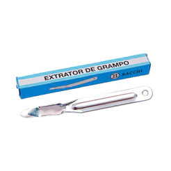Extrator de grampo espátula cromada Bacchi