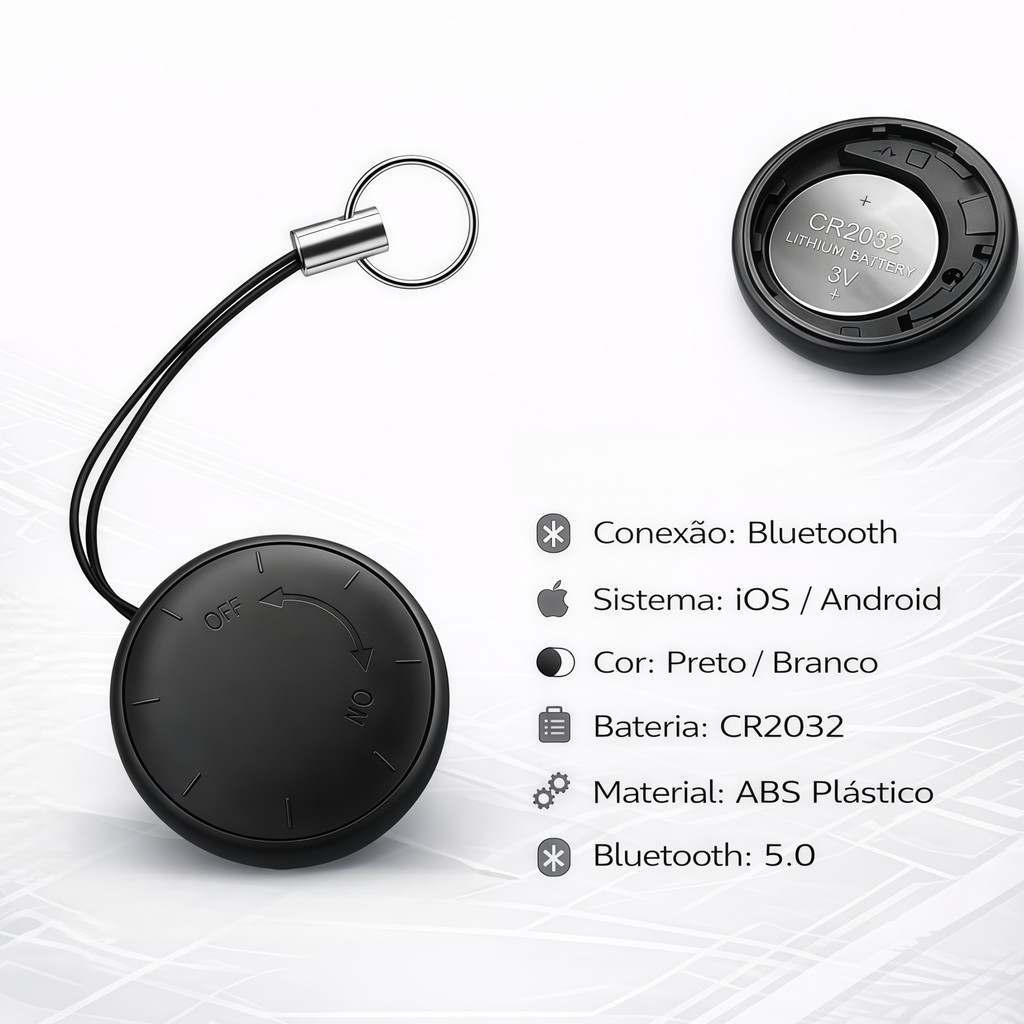 Rastreador Anti Perda Bluetooth iPhone Android Localizador Portátil
