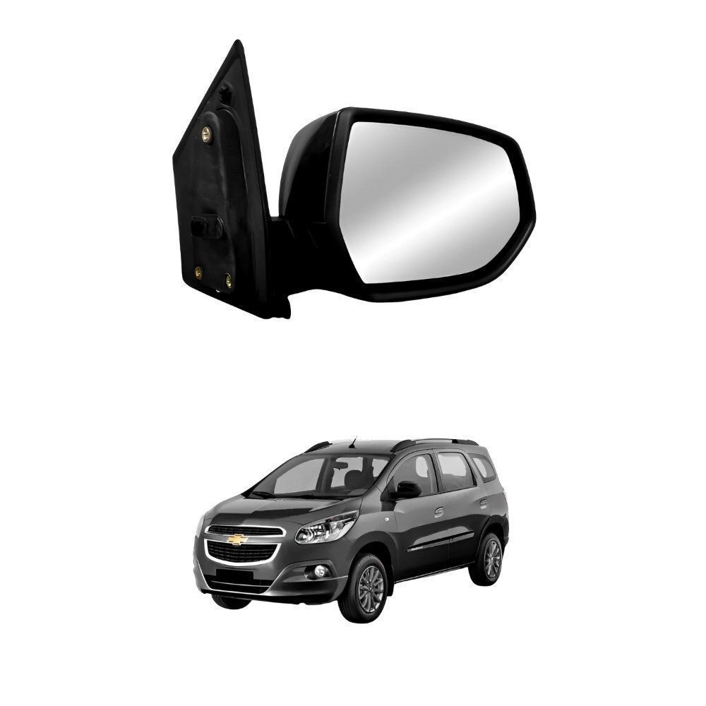 Retrovisor Gm Spin 2012 Até 2024 Eletrico Com Calefator Lado Esquerdo Motorista