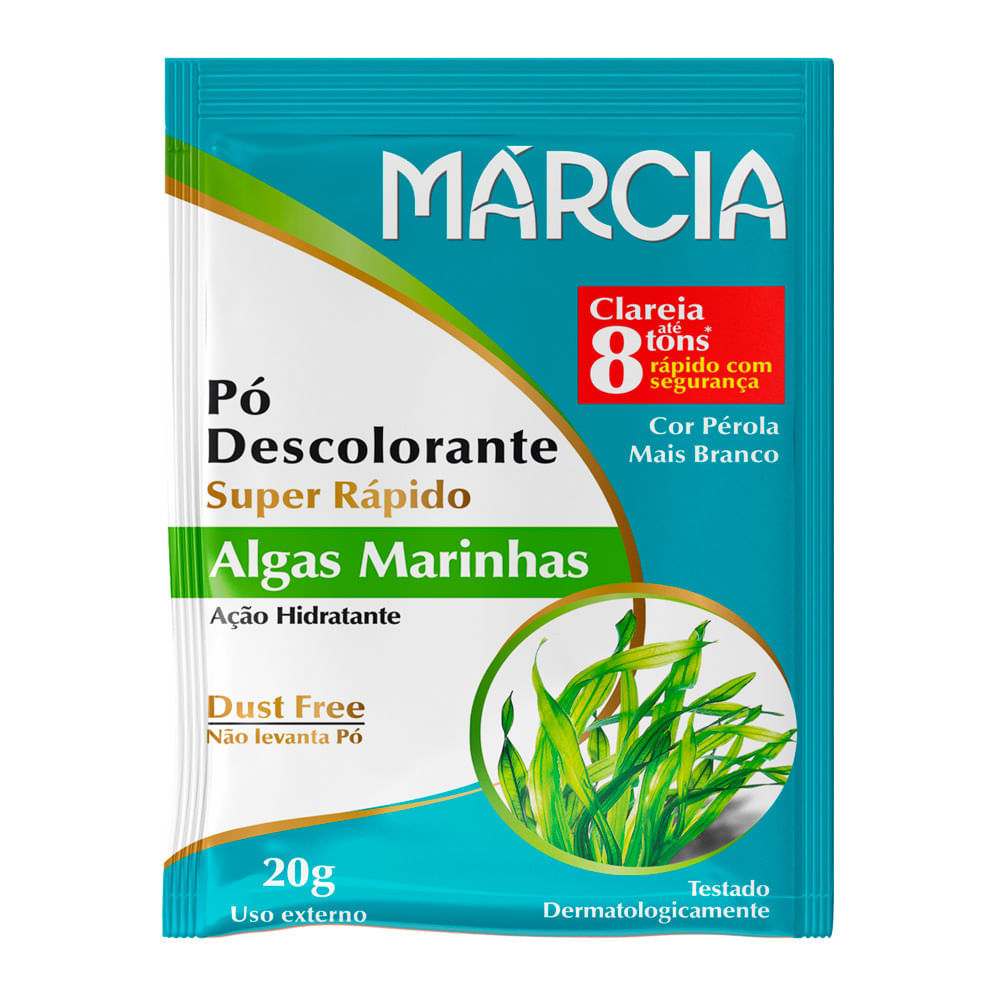 Pó Descolorante Márcia Super Rápido Algas Marinhas 20g em Oferta na Shopee