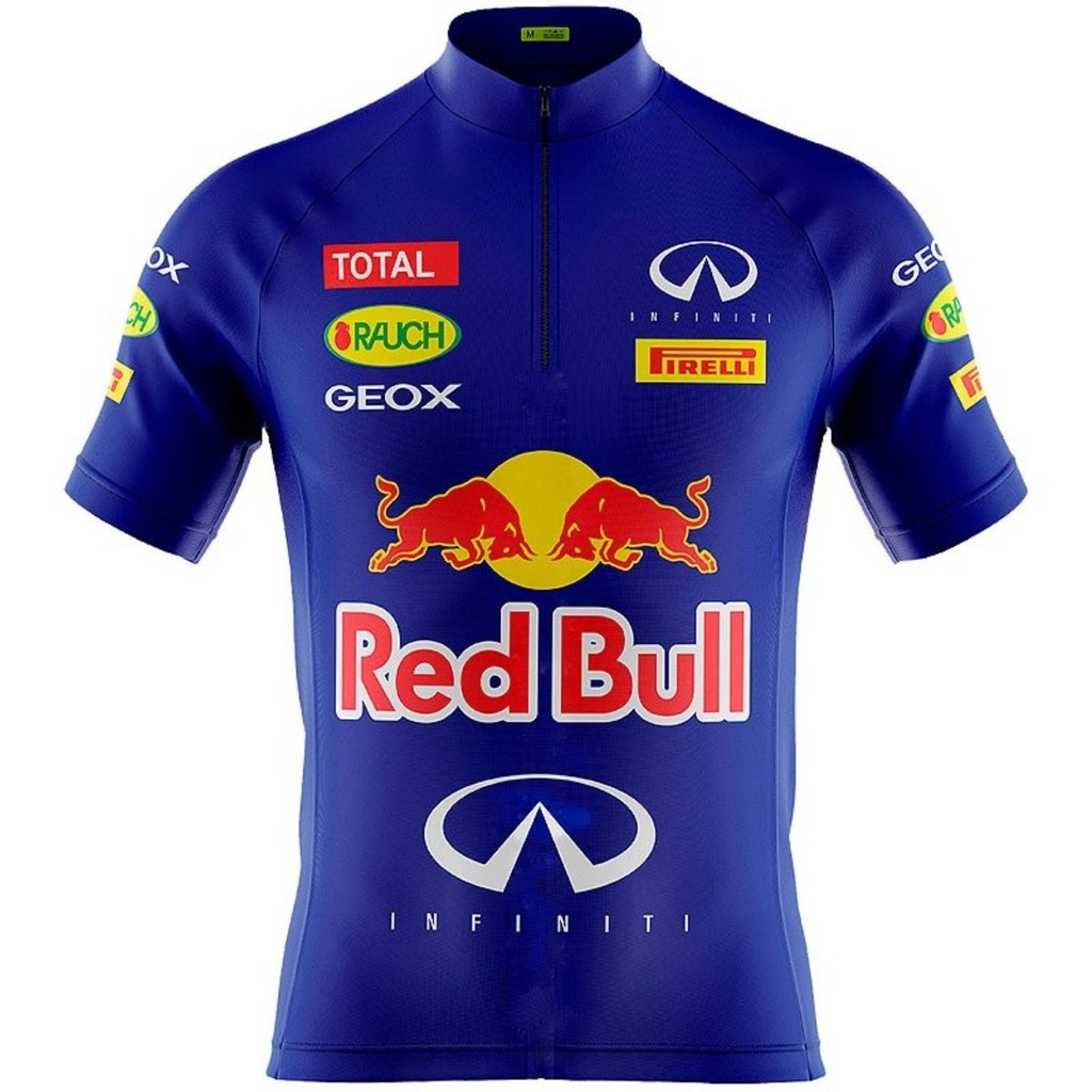 Camisa Ciclismo MTB Masculina Dry Fit Secagem Rápida com UV Red Bull