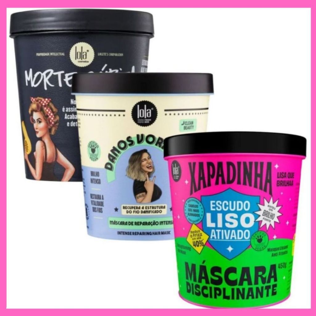 Cronograma Lola Cosmetics Morte Súbita 450g + Danos Vorazes 450g + Xapadinha 450g