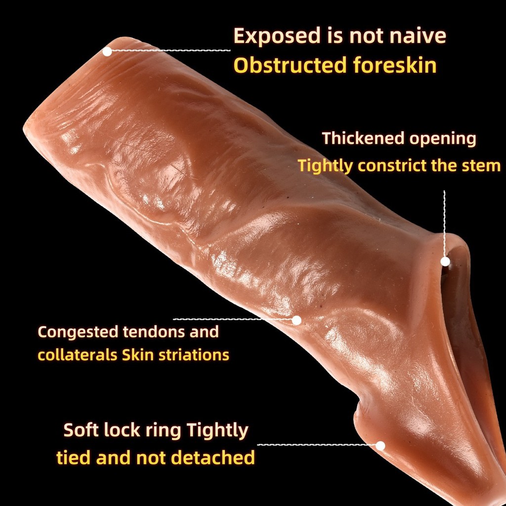 Capa para pênis vestível de Silicone macio masculino novo estilo