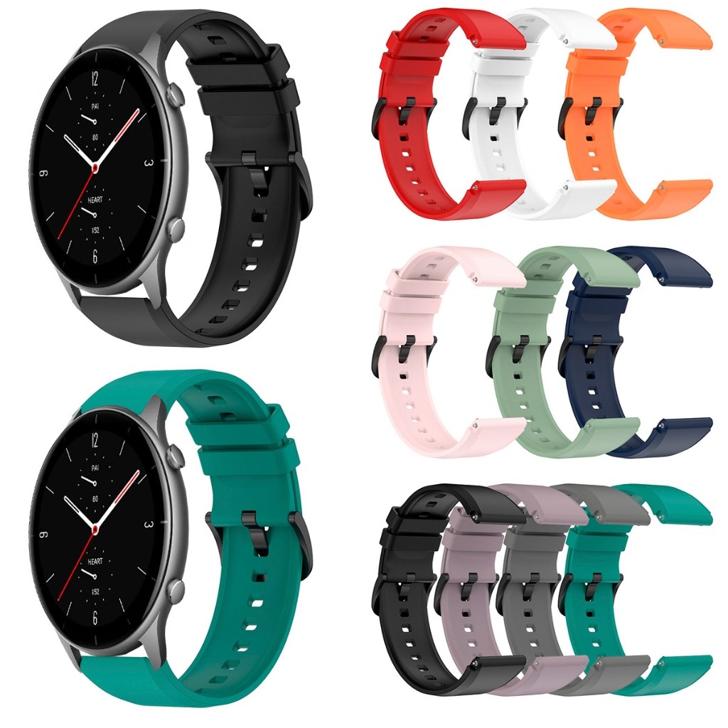 Pulseira Silicone 22mm Para Amazfit GTR 2e GTR 2 GTR 3 GTR 4 Pro Ajustável Premium