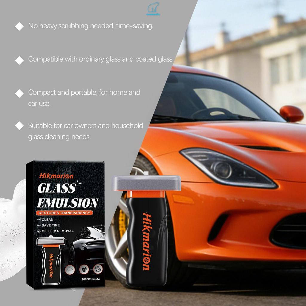 Escova De Limpeza De Filme De Óleo De Vidro De Carro Com Revestimento Hidrofóbico Para Pára-Brisa E Espelhos