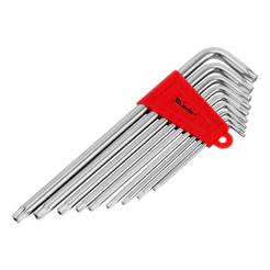 Jogo Chave Torx Extra Longa Acetinada T10-T50 9 Peças MTX