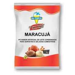 Base para Sorvete sabor Maracujá 1kg Du Porto