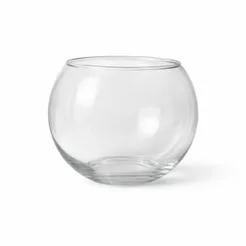 Vaso Aquário Redondo Decoração Vidro Terrário Resistente