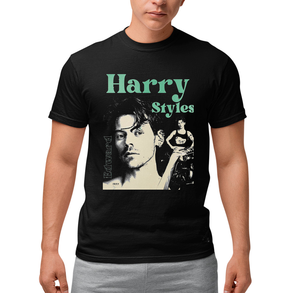 Camiseta Algodão Unissex Harry Kiss all The Time Disco Occasionally Edward