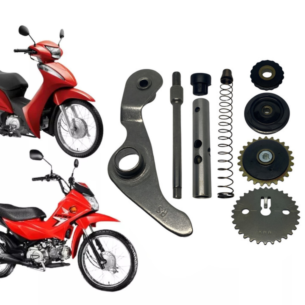 KIT TENSOR CORRENTE COMANDO 9 PECAS POP 110 BIZ 110I 16 A 24