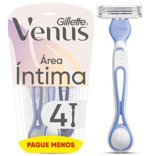 Aparelho de Depilar Gillette Venus Íntima Leve 4 Pague 3 em Oferta na Shopee