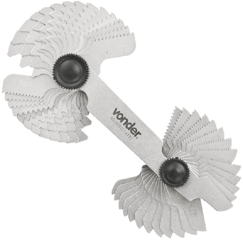 Calibre tipo pente rosca 52 lâminas - CR-052 - Vonder em Oferta na Shopee