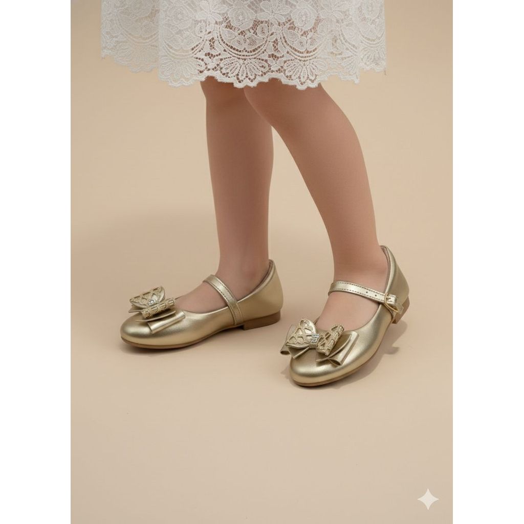 Sapatilha Boneca Infantil Laço Feminina Lançamento Criança Batizado Confortável CasuaL