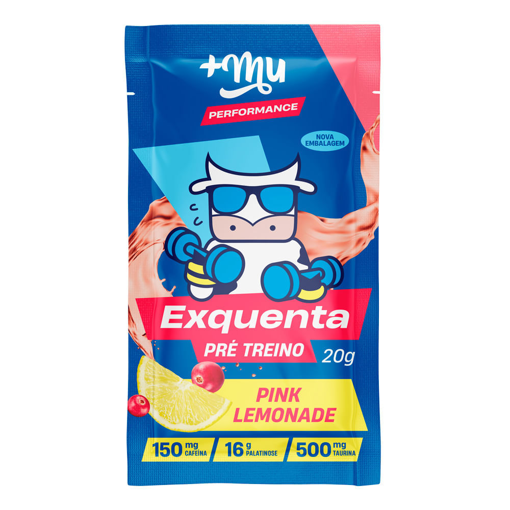 Muke Exquenta Pré Treino Pink lemonade Mais Mu 20g em Oferta na Shopee