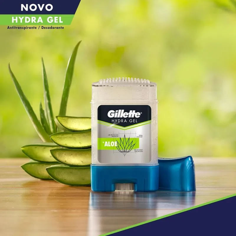 Desodorante Gel Antitranspirante Gillette Hydra Gel Aloe 45g em Oferta na Shopee