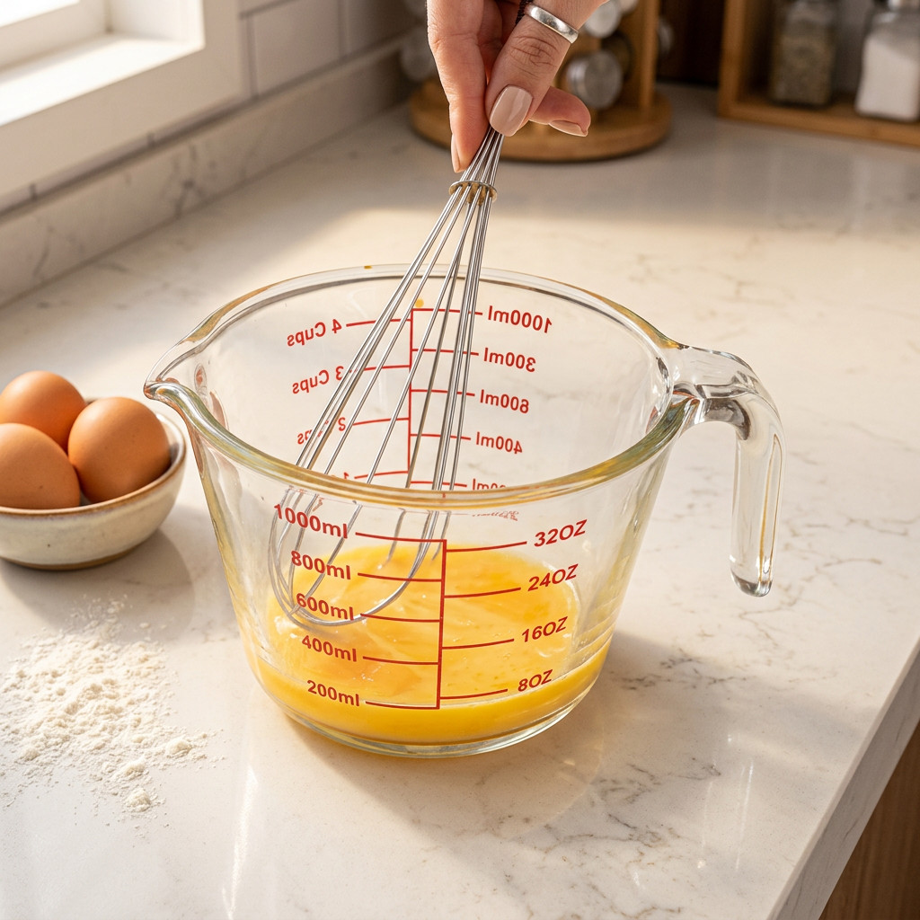 Jarra Medidora de Vidro Borossilicato 1 Litro com Alça Bico Copo Medidor Micro Ondas 1000ml Cozinha