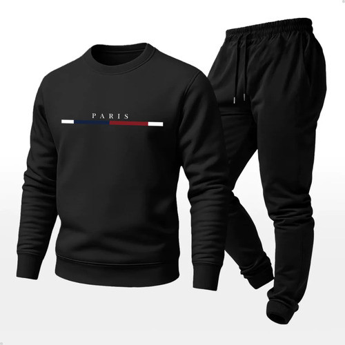 Conjunto Moletom Careca Street + Calça Jogger Paris Premium em Oferta na Shopee