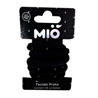 Prendedor de Cabelo Elástico Mió Preto 6 Unidades em Oferta na Shopee