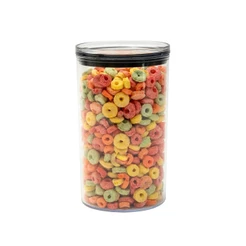 Pote de acrílico 1,2L com tampa hermético redondo - Tüd