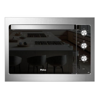 Forno Elétrico de Embutir Philco 47L Inox Esmaltado PFE47E em Oferta na Shopee