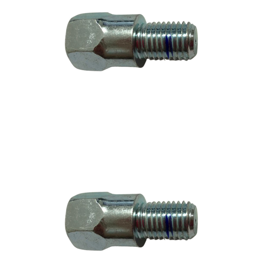 Par Adaptador Retrovisor Rosca Invertida  M10 Para Rosca Honda