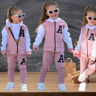 Conjunto Infantil Menina Moletom Flanelado Lançamento Kit 2 Peças Veste 1 Ao 10 Anos Roupa De Menina em Oferta na Shopee