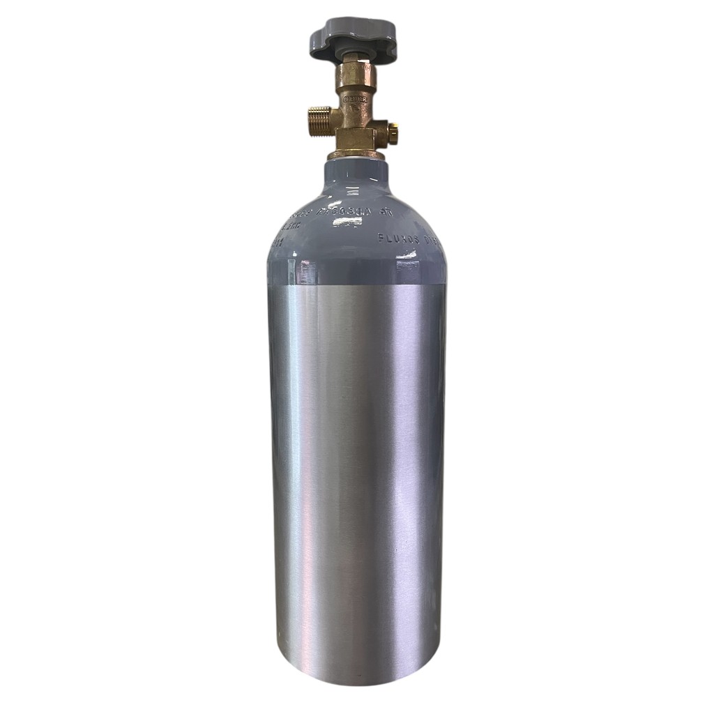 Cilindro Garrafa CO2 de Alumínio de 3.4 L (2Kg) - SOMENTE O CASCO VAZIO