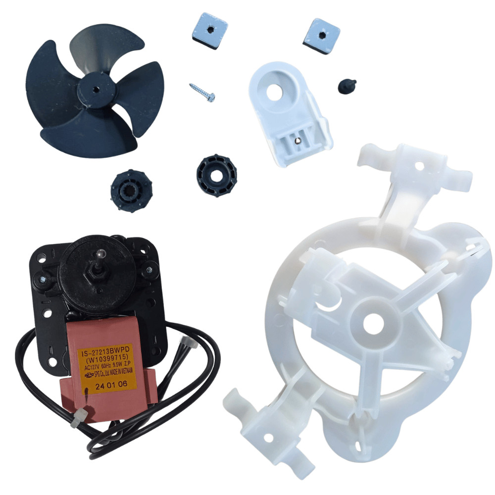 Conjunto Motor Ventilador Geladeira Brastemp BRE80 BRE85 BRO80 BRO85 W10396955 110V Original