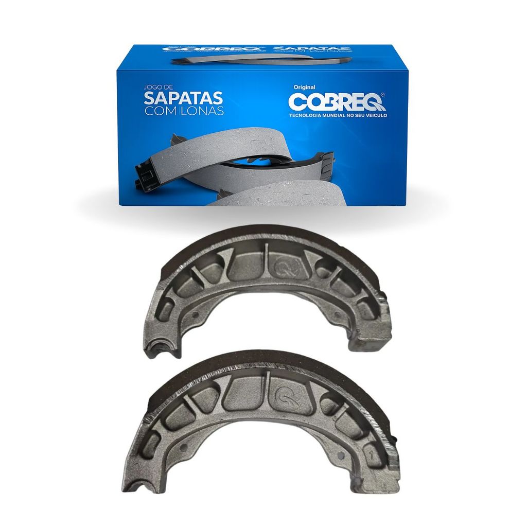 Patins Lona Sapata Freio Traseiro Dafra Smart Super 100 125 2008 ate 2019 Cobreq