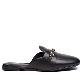 Mule Feminina Beira Rio Napa Turim Preto em Oferta na Shopee