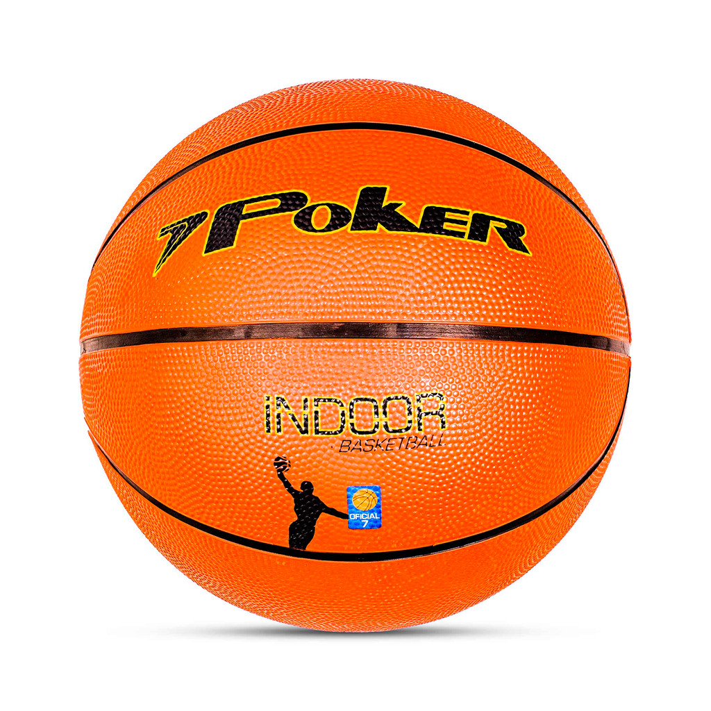 Bola Basquete Poker Nº7 Oficial Indoor Quadra Alta Durabilidade Original